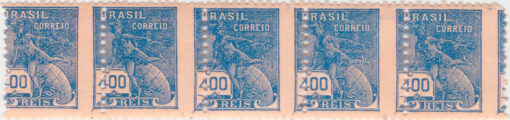 323 - Vovó - 400 Reis - Filigrana "O" - Deslocamento do picote - QUINA (1936/37)-0