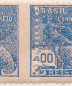 323 - Vovó - 400 Reis - Filigrana "O" - Deslocamento do picote - PAR (1936/37)-0