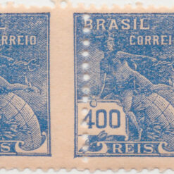 323 - Vovó - 400 Reis - Filigrana "O" - Deslocamento do picote - QUADRA (1936/37)-0