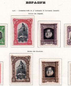 Espanha - 1916 - STW-12-19 - The 300th anniversary of death of Miguel Cervantes - 1547-1616 (selos oficiais)-0