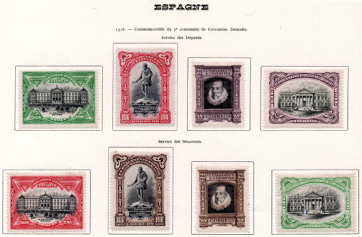 Espanha - 1916 - STW-12-19 - The 300th anniversary of death of Miguel Cervantes - 1547-1616 (selos oficiais)-0