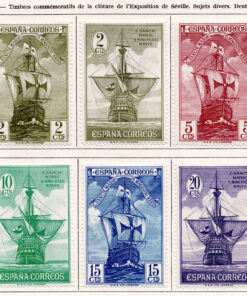 Espanha - 1930 - STW-497-504 - Columbus and the discovery of America - ships -0