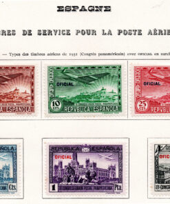 Espanha - 1931 - STW-30-35 - Airmail - The 3rd pan american postal congress (selos oficiais)-0