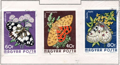 Hungria - 1974 - STW-3017-3019 - Butterflies (3 selos)-0