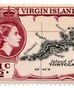 Ilhas Virgens Britânicas - STW-111 - 1956 - Definitive Issues - Island of Tortola - 1/2c -0
