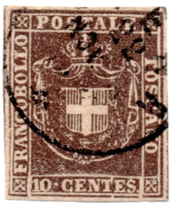 Itália - Toscana - 1860 - Governo Provisório - Francobollo - 10 centes -0