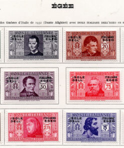 Itália / Egee - 1932 - STW-54-65 - Italian Stamps in different colors overprinted "Isole italiane dell'Egeo"-0