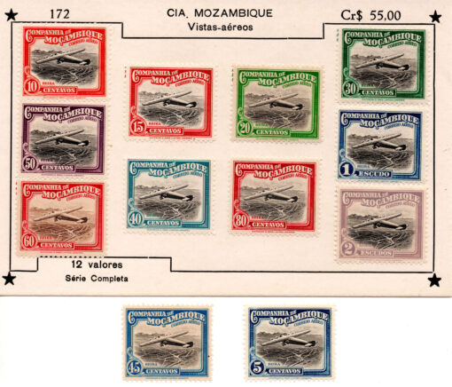 Moçambique (Cia. Moçambique) - 1935 - STW-186-297 - Airmail - Airplanes (12 selos)-0