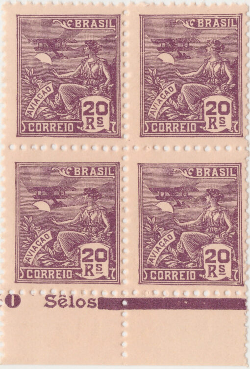 327 - Vovó - 20 Reis - Quadra - (1940)-0