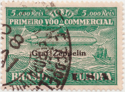Z7 - Zeppelin - 5000 Reis - USADO - (16/05/1930)-0