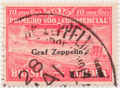 Z8 - Zeppelin - 10000 Reis - USADO - (16/05/1930)-0