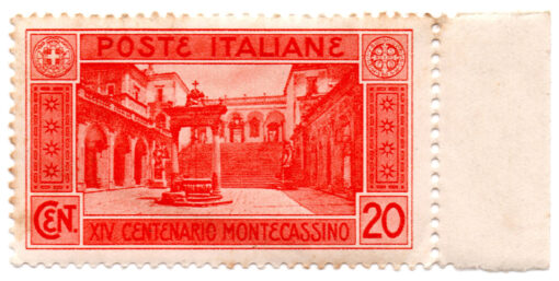 Itália - 1929 - STW-289 - 1929 The 1400th Anniversary of the Founding of the Abbey of Monte Cassino -0