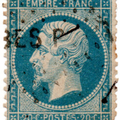 França - 1854 - Y-14a - 1853 -1861 Emperor Napoléon III - Inscription: "EMPIRE FRANC" -0