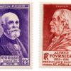 França - 1946 - Y-748 e Y749 - Charity Stamp - Alfred Fovrnier / Henri Becquerel (conjunto 2 selos)-0