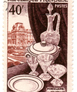 França - 1954 - Y-972 - 1954 Art - porcelaine et cristaux -0
