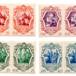 Itália - 1942 - STW-599 a 602 - 1942 The 300th Anniversary of the Death of Galilei (conjunto 4 selos - série completa em duplas)-0