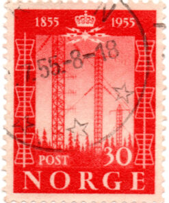 Noruega - 1954 - STW-404 - The 100th Anniversary of the Norwegian Telegraph Service -0