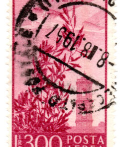 Itália - 1948 - STW-715 - 1948 Airmail - Airplane over Bell Tower, Rome -0