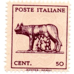 Itália - 1944 - STW-607 - 1944 Romulus and Remus-0