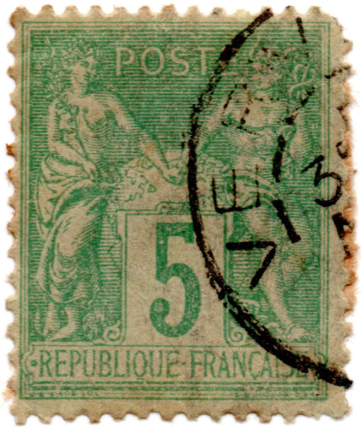 França - 1878 - Y-102 - 1876 -1878 Pax and Mercur-0