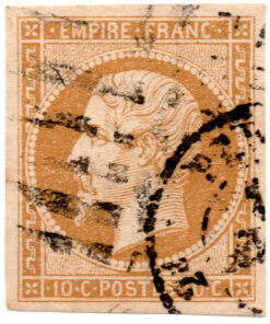 França - 1860 - Y-13b - 1862 -1871 Emperor Napoléon III - Perforated -0