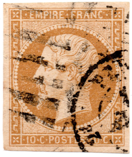 França - 1860 - Y-13b - 1862 -1871 Emperor Napoléon III - Perforated -0