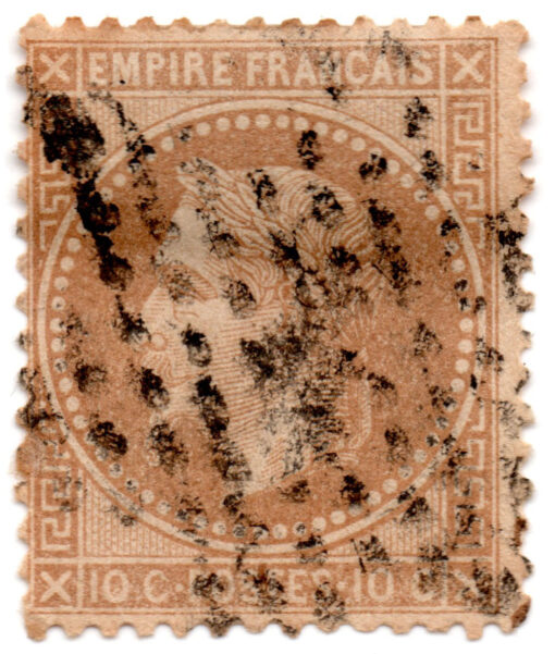 França - 1862 - Y-21 - 1862 -1871 Emperor Napoléon III - Perforated -0