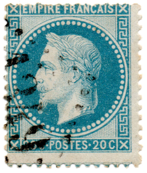 França - 1868 - Y-29 - 1863 -1870 Emperor Napoléon III Laure - New Design's -0