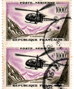 França - 1857/59 - Y-37 - aéreo - helicóptero (1 dupla)-0