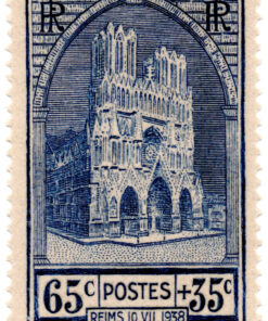 França - 1938 - Y-399 - 1938 Charity Stamp - Reims 10.VII-0