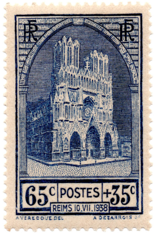 França - 1938 - Y-399 - 1938 Charity Stamp - Reims 10.VII-0