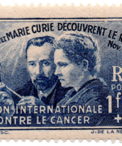 França - 1938 - Y-402 - 1938 Charity Stamp - The 40th Anniversary of the Discovery of Radium - Pierre Curie and Marie Curie -0
