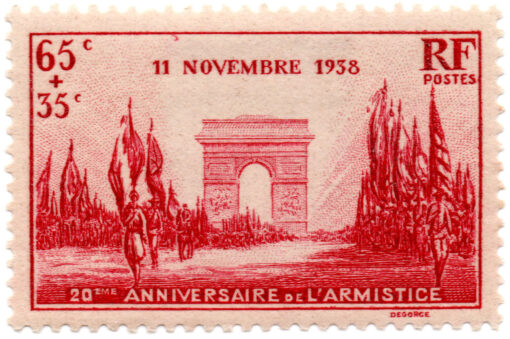 França - 1938 - Y-403 - 1938 Charity Stamps - Anniversaire de l'armistice-0