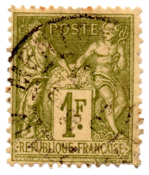 França - 1876 - Y-72 - 1876 -1878 Pax and Mercur -0