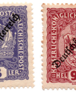 Áustria - 1918 - STW- 250 e STW- 263 - 1918 -1919 Stamps of 1916-1917 Overprinted 