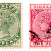 Gana (Costa do Ouro) - 1886 - STW-8 e STW-9 - 1886 -1898 Queen Victoria, 1819-1901 (conjunto 2 selos)-0