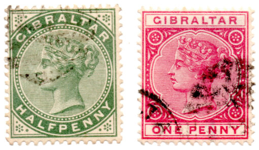 Gana (Costa do Ouro) - 1886 - STW-8 e STW-9 - 1886 -1898 Queen Victoria, 1819-1901 (conjunto 2 selos)-0
