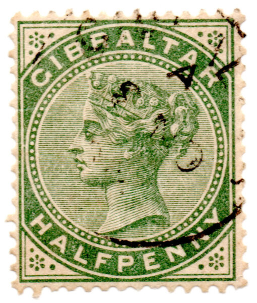 Gibraltar - 1886 - STW-8 - 1886 -1898 Queen Victoria, 1819-1901 -0