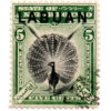 Labuan (Malásia) - 1897 - STW-73 - 1897 Not Issued North Borneo Stamps Overprinted "LABUAN" - Great Argus Pheasant-0