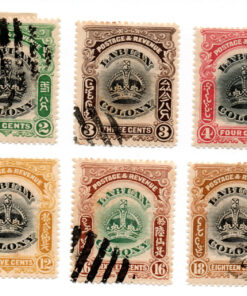 Labuan (Malásia) - 1902 - STW-99-107 - 1902 -1903 Crown - Conjunto 9 selos - Série incompleta-0