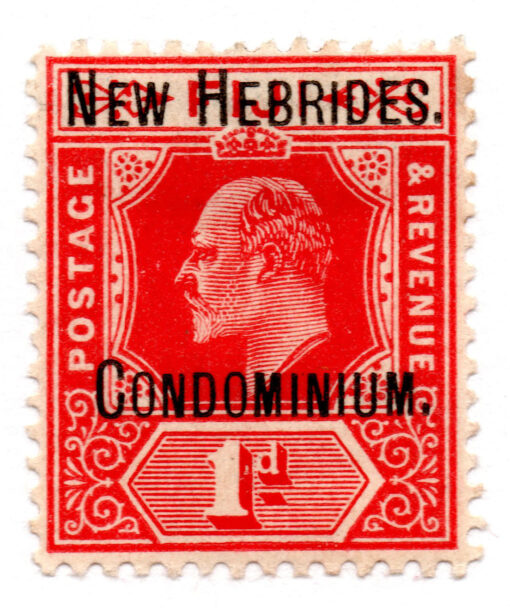 Novas Hebridas - 1910 - STW-8 - 1908 -1909 Fiji Islands Postage Stamps Overprinted "NEW HEBRIDES - CONDOMINIUM"-0