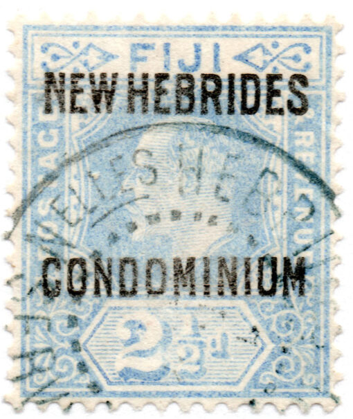 Novas Hebridas - 1910 - STW-23 - 1910 Fidji Islands Postage Stamps Overprinted "NEW HEBRIDES - CONDOMINIUM" -0