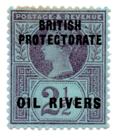 Nigéria - 1832 - STW- 4 - 1832 Queen Elizabeth - 1892 Great Britain Postage Stamps Overprinted "BRITISH PROTECTORATE - OIL RIVERS"-0