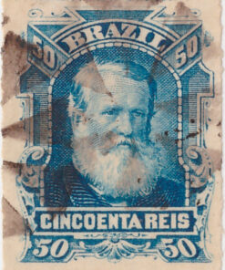 39 - DOM PEDRO II - (50 reis) - (10-08-1877) - Usado-0