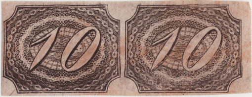 4 - Impéro Inclinado - 10 rs - Preto - Usado - 1846-0