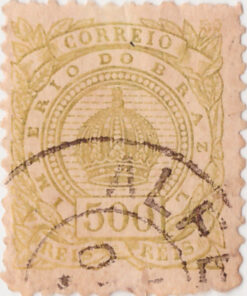 67 - Coroa Imperial - (500 reis) - (03-01-1887) - Usado-0