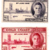 Gana (Costa do Ouro) - 1946 - STW-122 e STW-123 -1946 King George VI & London Parliament (conjunto 2 selos)-0