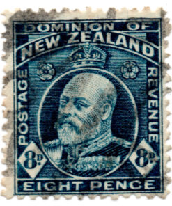 Nova Zelândia - 1909 - STW-139 - 1909 King Edward VII - Inscription "DOMINION OF NEW ZEALAND"-0
