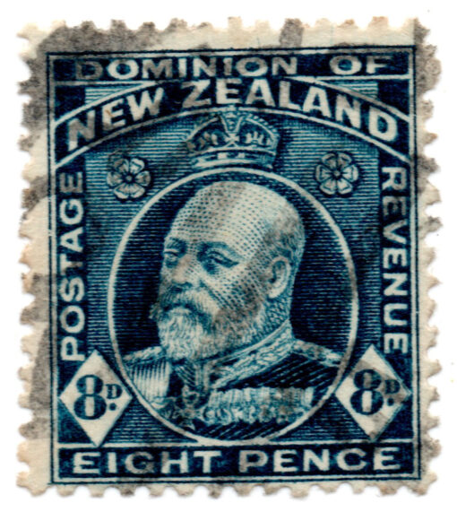 Nova Zelândia - 1909 - STW-139 - 1909 King Edward VII - Inscription "DOMINION OF NEW ZEALAND"-0