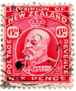 Nova Zelândia - 1909 - STW-138 - 1909 King Edward VII - Inscription "DOMINION OF NEW ZEALAND"-0